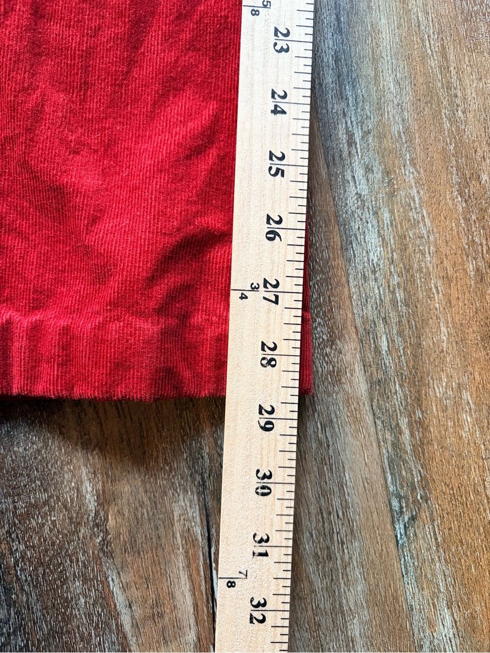 Merona Women’s Burnt Orange Corduroy Bootcut Mid Rise 28” Sz 16 Retro - Picture 8 of 8